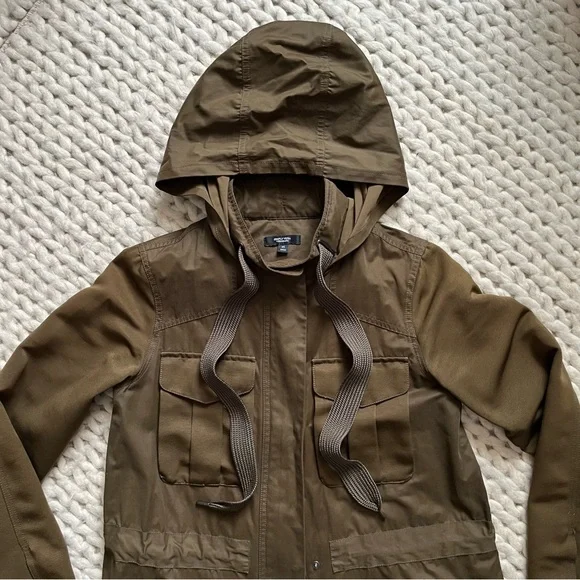Vera Wang Olive Brown Hooded Jacket by Simply Vera | xsmall - Picture 3 of 16